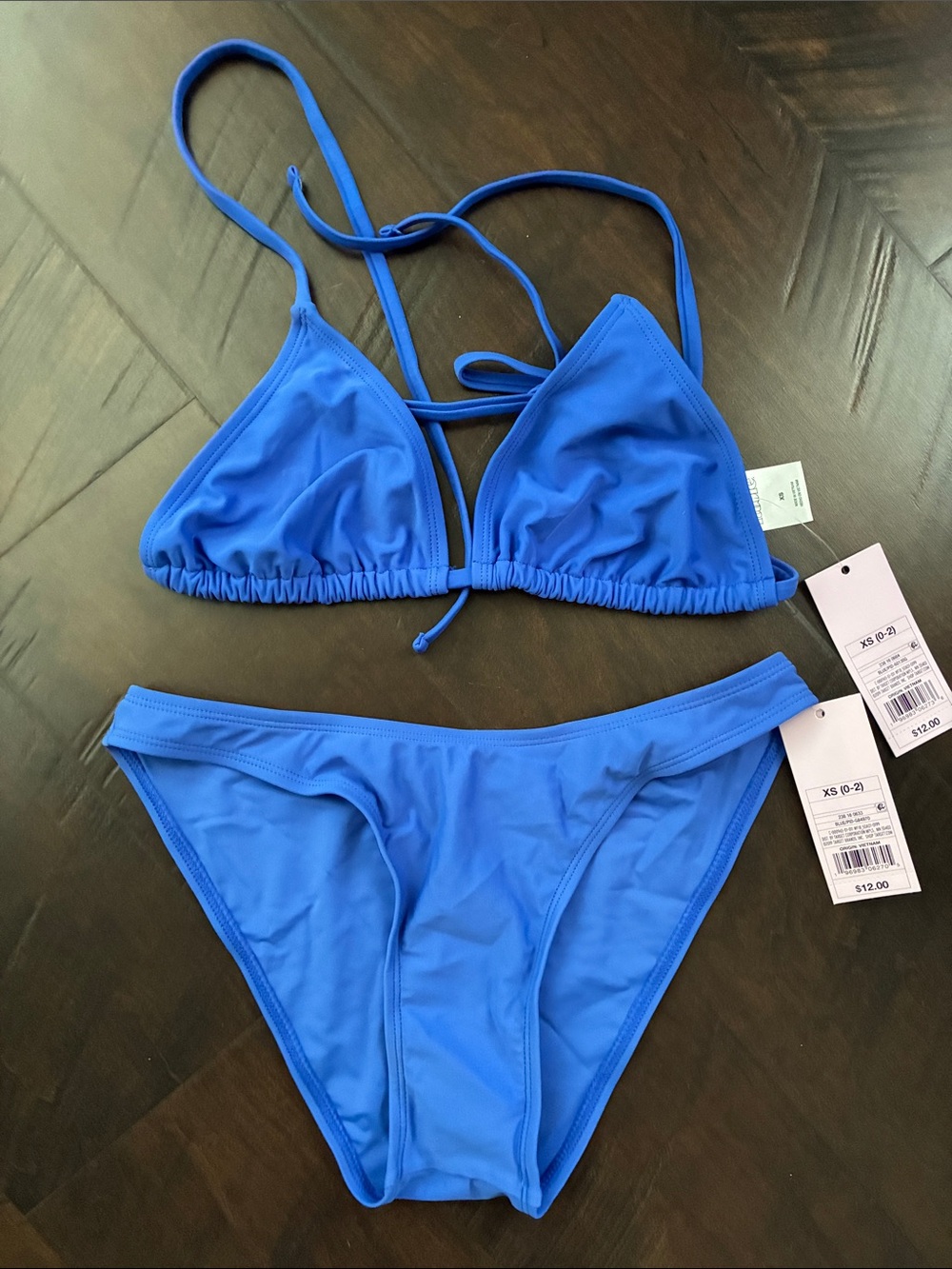 Target Royal Blue Triangle Bikini Set NWT